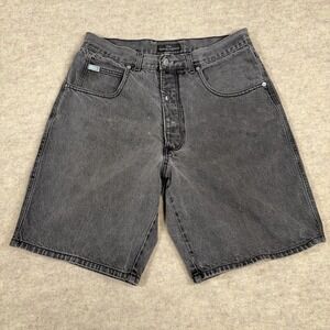 Vtg Guess Georges Marciano Shorts Black Mens Size 36 Made In USA Fits *32x9*